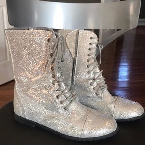 Silver Sparkle  High Top Boots!